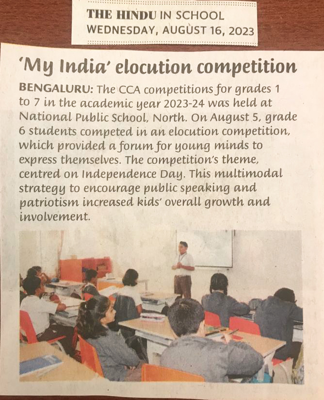 Read more about the article My India – Elocution Competition